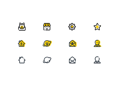 pet icon set