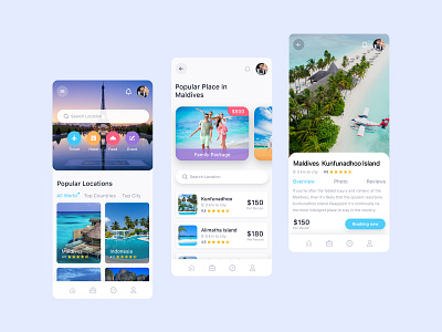 Traveling App agency app colorful interface mobile app service travel travel trip traveling ui uiux