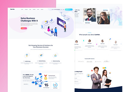 It Business Solution PSD Template business corporate finance financial