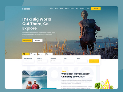 Travel Agency Web Template agency agency theme booking holiday tourism tourism agency tours travel travel agency travel blog travel business travel theme
