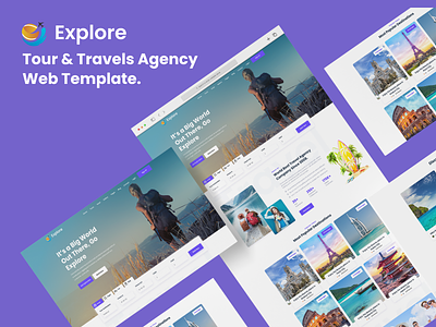 #02 Travel Agency Web Template agency creative cruises hotel responsive top destination tour tour and travel tour booking tour package tourism travel