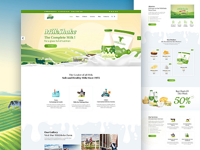 MilkShake- Dairy Farm &Eco Product Template agency creative marketing website