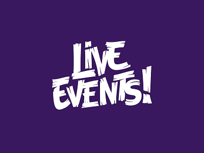 Live Events! branding design graphic graphical logo rebranding