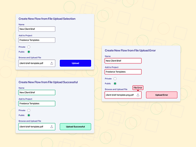 Daily UI Day #011: Flash Success + Error Messages dailyui layout states web design