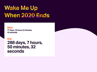 Daily UI Day #014: Countdown Timer Year End Counter