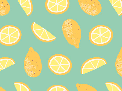 Juicy Lemons pattern citrus fabric fruit illustration lemons pattern textile texture vector