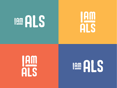 I AM ALS Logotypes als brand identity branding design graphic design logo logo design nonprofit typography vector