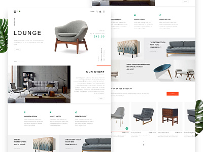 BNS.YY Furniture Web Design #1 ai bns.yy furniture green red web