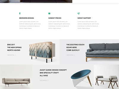 BNS.YY Furniture Web Design #1 by Chicken_boy for DCU on Dribbble