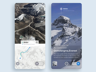 Travel Navigation Vr app ar ios iphonex map mountain navigation positioning shooting travel ux vr