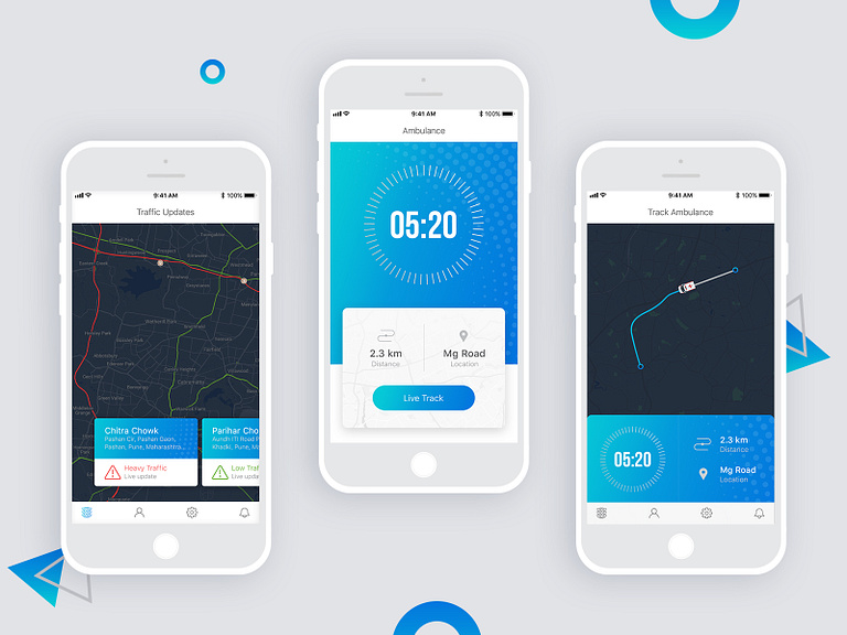 Ambulance app - Login Screen by Ketan Mogre on Dribbble