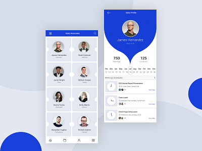Sales Profile app app concept card card layout card ui concept flat ui list minimal profile profile page sales ui ui design ux xd