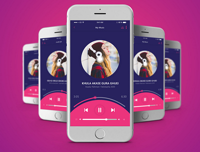 Unique music app design for ios and android app design icon ios mobile music app ui ux
