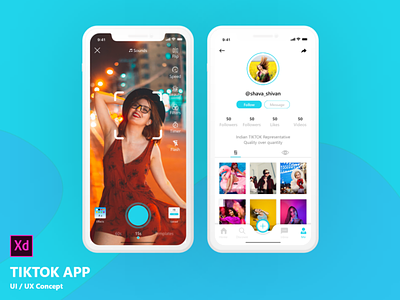 Tiktok app design adobe xd app design icon ios logo mobile music app ui ux
