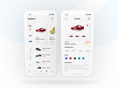 neumorphism e commerce app ui design by MD RUBEL RANA on Dribbble