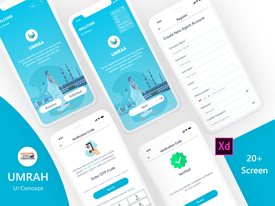 Umrah app ui adobe xd app design icon ios mobile ui umrah ux