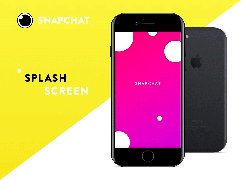Splash Screen Animation - Snapchat animation iphone logo motion product design splash screen ui. ux