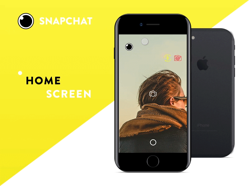 Home Screen - Snapchat animation home screen iphone logo motion product design ui. ux