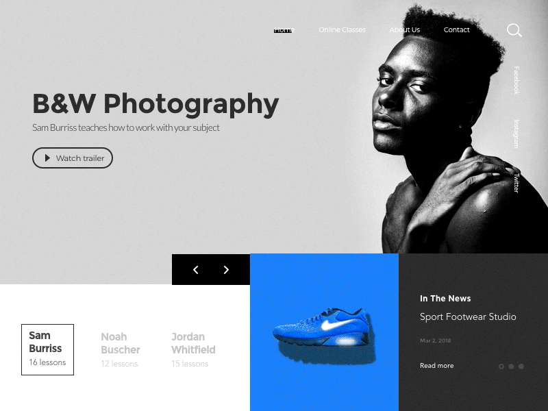 Photography Class UI Kit - Animation