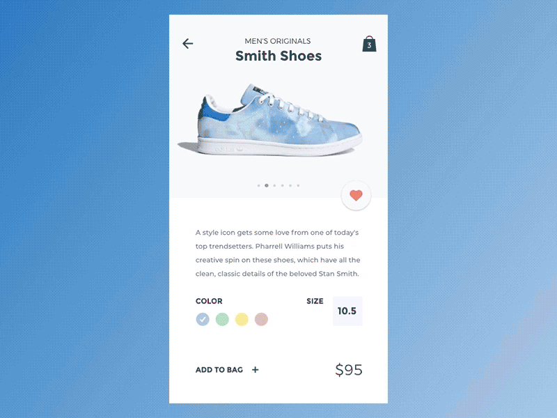 Shoes Store App Concept - Animation