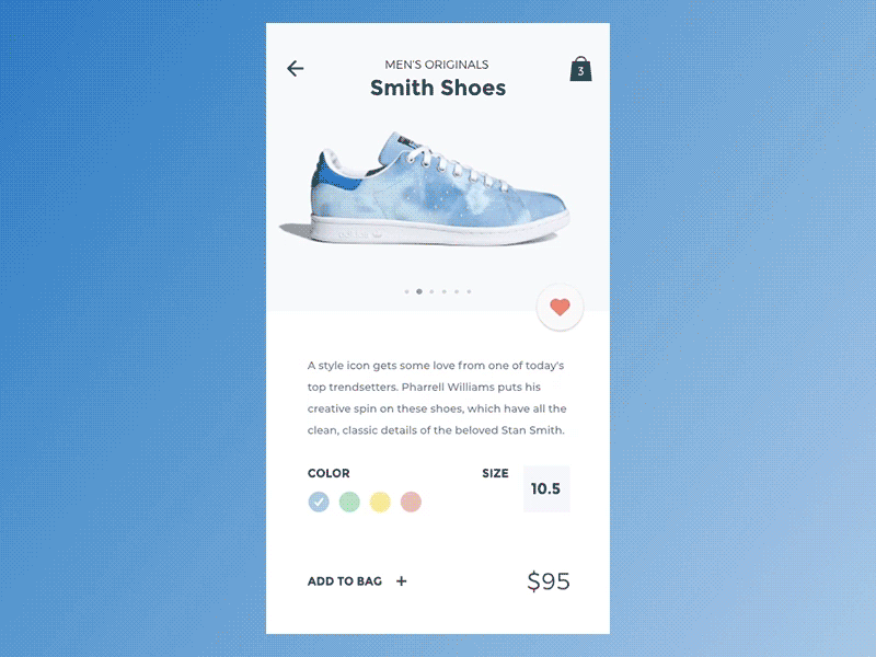 Shoes Store App Concept - Animation animation app color flat shoes smooth typography ui ux vector