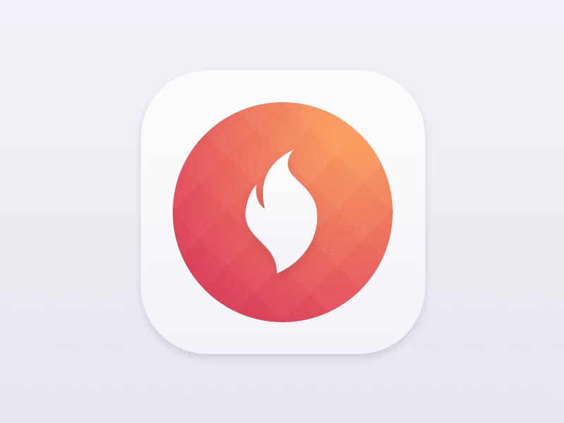 Simplistic Fire Icon - Animation animation app branding character clean design flat icon illustration ios mobile vector