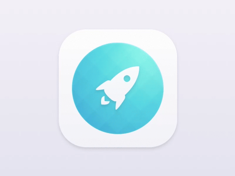 Simplistic Rocket Icon - Morph Animation animation app art branding design flat gif icon illustration ios ux vector