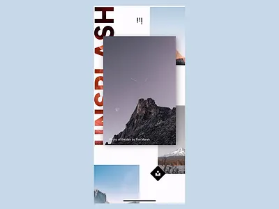 Unsplash Parallax (Flinto Preview App Rec 🔴) animation app design flinto gif interaction design ios motion product design smooth ui ux