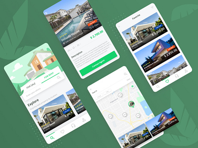 Real Estate - Mobile App android apartment app figma house mobile mobile app property real estate realestate rent sell simple ui