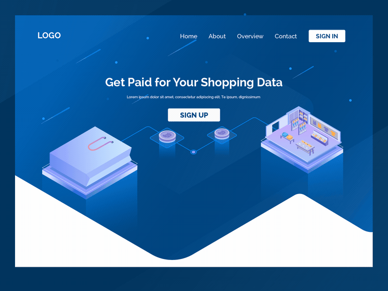 Isometric Landing Page