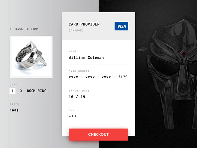 Daily UI #002 - DOOM Shop checkout