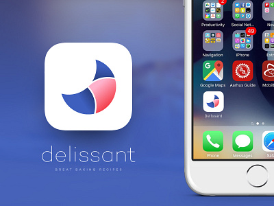 Daily UI #005 - Delissant App Icon app app icon bakery croissant daily ui delissant icon iconography mockup