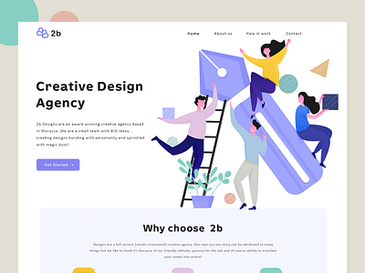 Design Agency agency character design creative design illustration landing page logo ui ux ui design uiux web design
