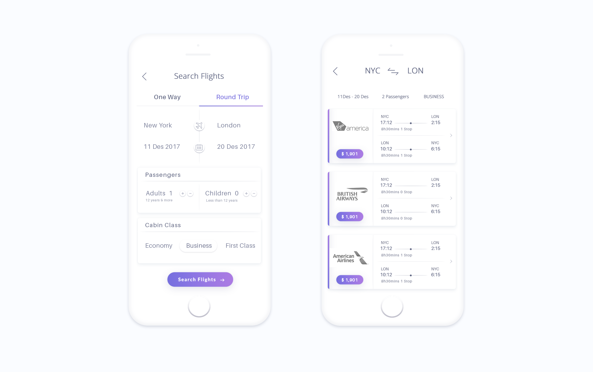 Flight Booking by Bouchra on Dribbble