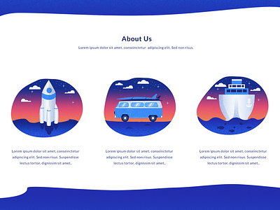Icons Ilustration about blue design homepage icons icons set illustration landing ui ux vector vector art white
