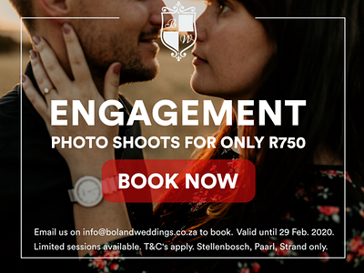 Facebook post banner for Boland Weddings banner design bannerads bolandweddings flat design