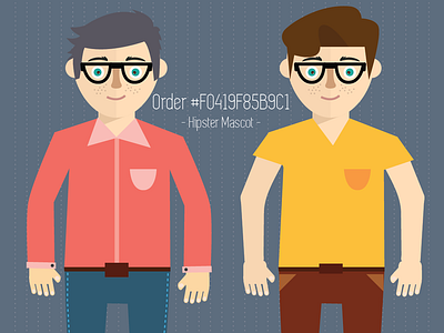 Concept Hipster Character Design affinity designer flat design