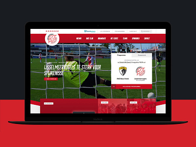 New identity and website for IJsselmeervogels football joomla responsive soccer webdesign website