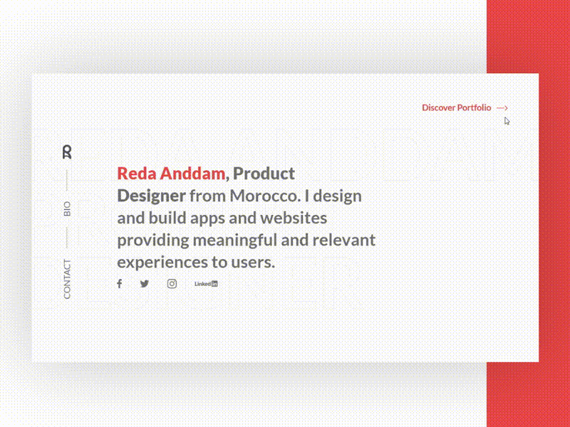Portfolio clean design portfolio trendy ui ux web design