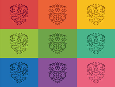 Mask design branding charachter design colorful design draw icon illustration poster procreate vector