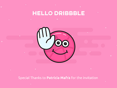 Hello Dribbble! art design dribbble hello thank you first shot design welcome