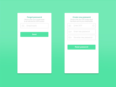 Mobile App Screens create new password design forgot password mobile app mobile screen ui ux web screen