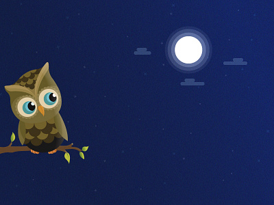 Owl Illustration animal background bird cute cute owl design illustration owl vector wallpaper