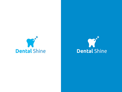 Dental Shine Logo brand branding dental dentist hygiene icon illustration logo minimal symbol