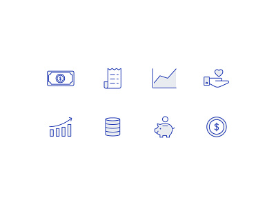 Finance Icons budget clean icons economic finance financial graph icon icons line icons