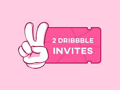 2 Dribbble Invitations