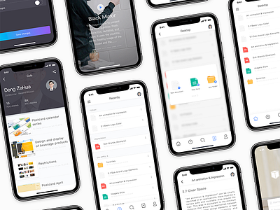 UI design of brand visual image app brand clean icons iphone x layout mobile ui