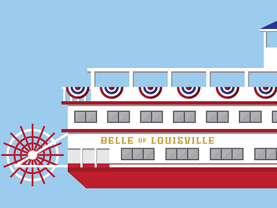 Belle Of Louisville Details belle of louisville illustration kentucky derby louisville ohio river steamboat vector