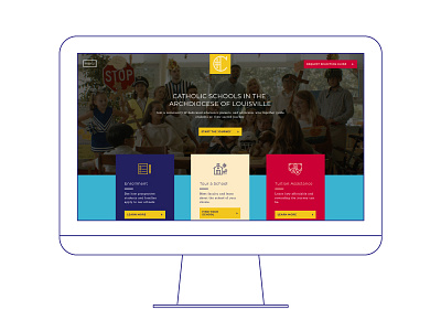 Catholic Schools in the Archdiocese of Louisville Website catholic custom design layout louisville menu school website wordpress