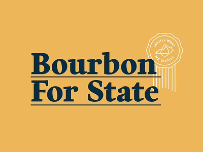 Bourbon For State Logo bar bourbon bourbon for state design kentucky ky logo louisville milk
